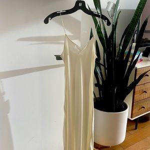 Off white/crème Helmut Lang slip dress in P